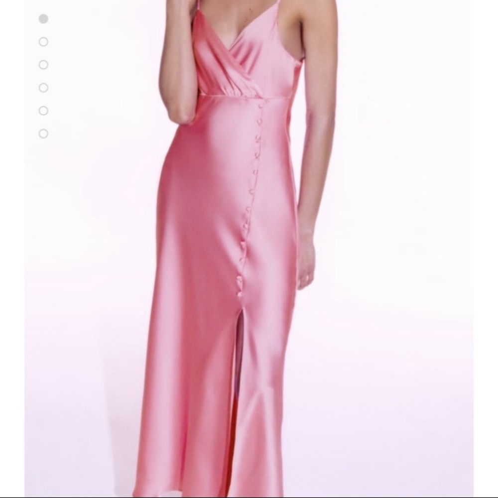 ❌SOLD❌ Zara satin midi dress - Picture 5 of 9